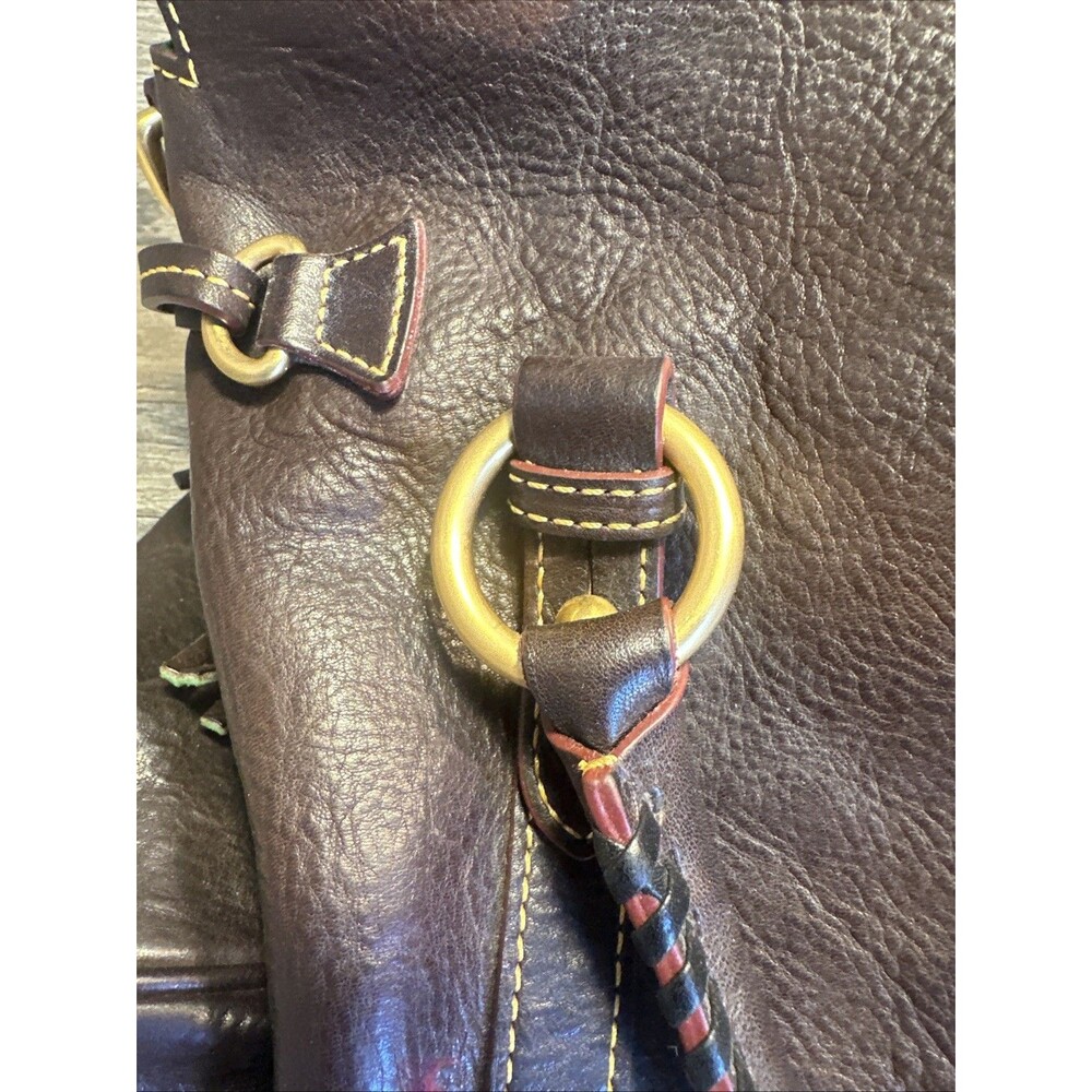 Dooney & Bourke Florentine Satchel Handbag - Brown - Picture 12 of 15